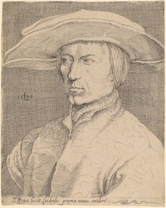 Self-Portrait by Style of Lucas van Leyden after Albrecht Dürer