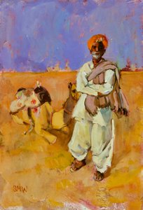 Indian Camel Man by Sue Wales