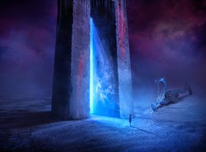 Mysterious Blue Portal