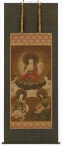 Buddhist Triad: Sakyamuni, Manjusri and Samantabhadra by Sumiyoshi Gukei