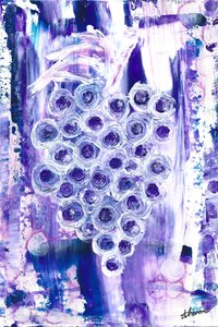 Abstract Purple Grapes