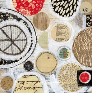 Eclectic Circle Collage by Susan Black