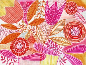 Vibrant Botanical Blooms by Susan Black