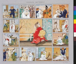 Illustration from Cats Galore! A Compendium of Cultured Cats