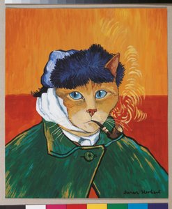 Illustration from Cats Galore! A Compendium of Cultured Cats by Susan Herbert