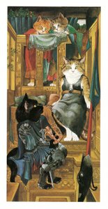 Illustration from Pre-Raphaelite Cats