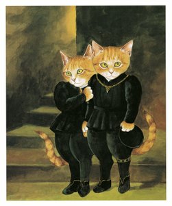 Illustration from Pre-Raphaelite Cats