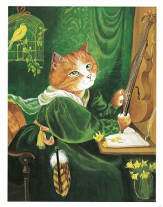 Illustration from Pre-Raphaelite Cats