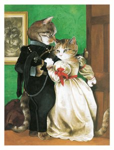 Illustration from Pre-Raphaelite Cats