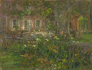 Provence Terrace with Iris