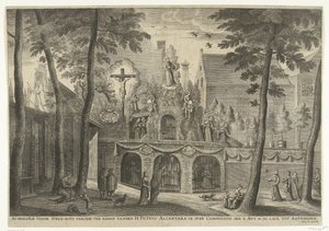 Scaffold Erected in Antwerp for the Canonization of Peter of Alcantara in 1669 by Susanna Verbruggen (possibly)