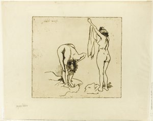 Two Women Drying Themselves by Suzanne Valadon