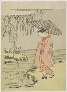 Mitate of the Calligrapher Ono no To_fu_ by Suzuki Harunobu