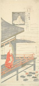 Poem by Sojo Henjo, from the series "Six Famous Poets" by Suzuki Harunobu