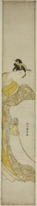 Woman with Pet Monkey by Suzuki Harunobu