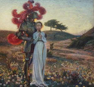 The Knight and the Maiden by Sven Richard Bergh