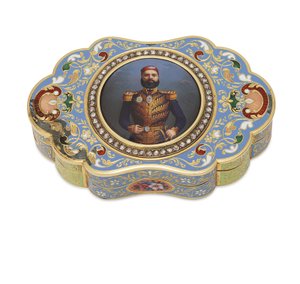 Gold Box with Enamelled Portrait of Viceroy Abbas I of Egypt, c.1820