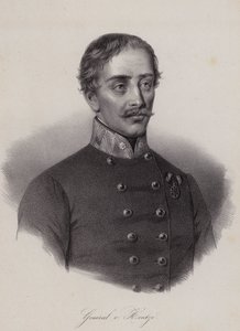 Heinrich Hentzi von Arthurm, Hungarian general in the army of the Austrian Empire by Swiss School