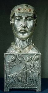 Reliquary head of St. Candidus by Swiss School