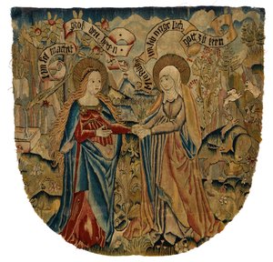 Tapestry Panel Depicting the Visitation, c.1500 by Swiss School