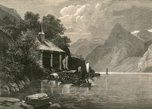 Tells Chapel on the Tellenplatte, Bay of Uri by Swiss School