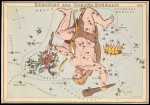 Hercules and Corona Borealis, c.1825 by Sydney Hall