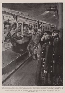 A Royal Send-Off, the Duke of Connaught bidding Farewell to the Second Detachment of the CIV by Sydney Prior Hall