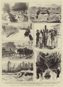 Canadian Sketches, a Moose-Hunting Expedition, on the Road by Sydney Prior Hall