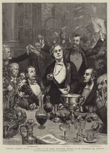 Farewell Banquet to Mr J L Toole, at the Hotel Metropole, Previous to His Departure for Australia by Sydney Prior Hall