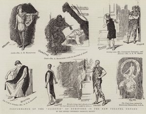 Performance of the Alcestis of Euripides in the New Theatre, Oxford by Sydney Prior Hall
