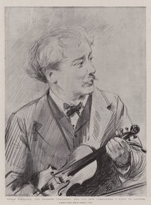 Senor Sarasate, the Spanish Violinist, who has just concluded a Visit to London by Sydney Prior Hall