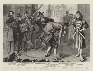The Adelphi of Terence at Westminster School, a Scene from the Epilogue by Sydney Prior Hall