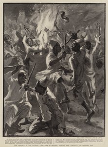 The Advance in the Soudan, Camp Life in Merawi, Dancing the Dilluka on Dongola Day by Sydney Prior Hall