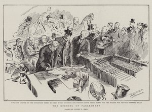 The Opening of Parliament by Sydney Prior Hall