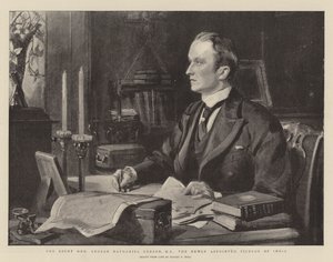 The Right Honourable George Nathaniel Curzon, MP, the Newly Appointed Viceroy of India by Sydney Prior Hall