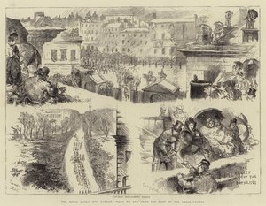 The Royal Entry into London, What we saw from the Roof of the Horse Guards by Sydney Prior Hall