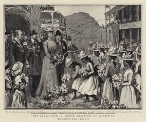 The Royal Tour, a Pretty Reception at Mauritius by Sydney Prior Hall