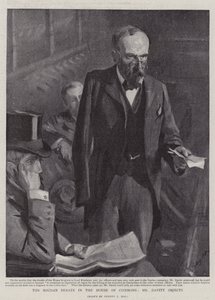 The Soudan Debate in the House of Commons, Mr Davitt Objects by Sydney Prior Hall
