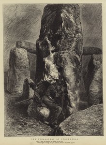 The Stragglers at Stonehenge by Sydney Prior Hall