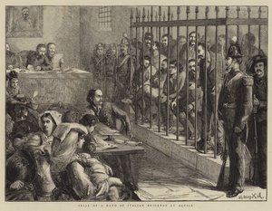 Trial of a Band of Italian Brigands at Aquila by Sydney Prior Hall