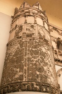 The entrance to the National Museum, which incorporates the monumental gateway to Qasr al-Hayr al-Gharbi, one of the most famous Umayyad castles, old city of Damascus