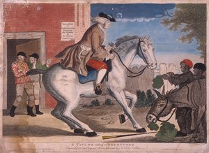 A Taylor riding to Brentford, 1786 by TS Stayner