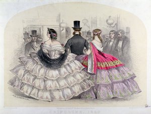 Ladies Wearing Crinolines at the Royal Italian Opera, Covent Garden, 1859