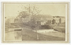 Untitled (River with Falls and Factory Building)