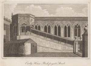 Crosby Hall, Bishopsgate Street, London by T. Prattent