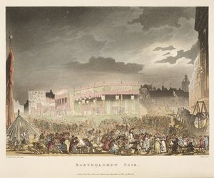Bartholomew Fair by T. & Pugin A.C. (1762 1832) (after) Rowlandson