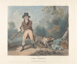 Set of four: 1. Hare Shooting by T. Simpson