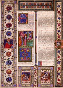 Incipit from Book of Nahum, from Volume II of Bible of Borso d