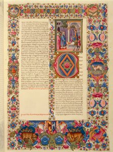 Incipit of the second Book of Chronicles by Taddeo Crivelli
