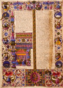 The Book of Exodus, from Volume I of Bible of Borso d